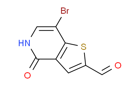 CAS No. 1610520-28-9, 7-Bromo-4-oxo-4,5-dihydrothieno[3,2-c]pyridine-2-carbaldehyde