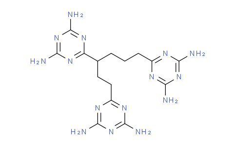 CAS No. 66165-38-6, 6-(3,6-Bis(4,6-diamino-1,3,5-triazin-2-yl)hexyl)-1,3,5-triazine-2,4-diamine