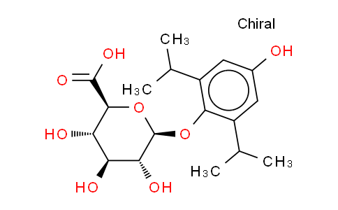 CAS No. 114991-25-2, 4-Hydroxy Propofol 1-O-b-D-Glucuronide