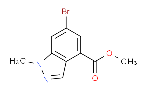 CAS No. 1245465-67-1, Methyl 6-bromo-1-methyl-1H-indazole-4-carboxylate