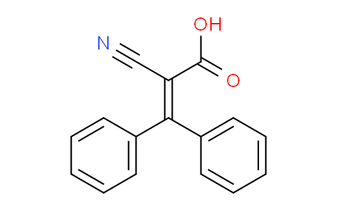 CAS No. 10380-41-3, 2-Cyano-3,3-diphenylacrylic acid