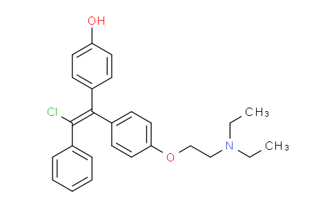 CAS No. 79838-51-0, (E)-4-(2-Chloro-1-(4-(2-(diethylamino)ethoxy)phenyl)-2-phenylvinyl)phenol