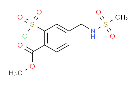 CAS No. 393509-79-0, Methyl 2-(chlorosulfonyl)-4-(methylsulfonamidomethyl)benzoate