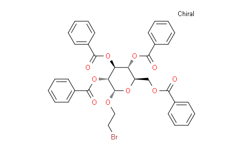 CAS No. 938076-53-0, (2R,3R,4S,5R,6S)-2-((benzoyloxy)methyl)-6-(2-bromoethoxy)tetrahydro-2H-pyran-3,4,5-triyl tribenzoate