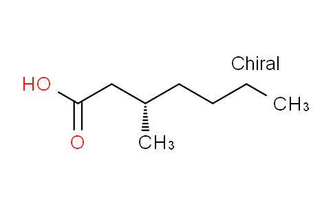 CAS No. 59614-85-6, (S)-3-Methylheptanoic acid