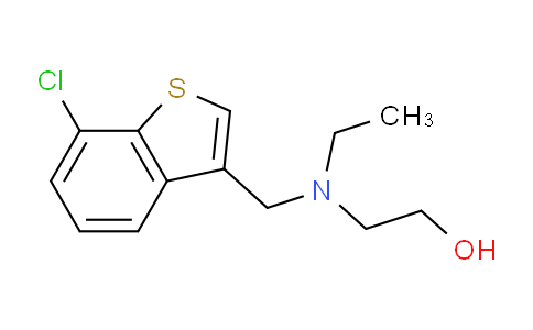 CAS No. 337469-26-8, 2-(((7-chlorobenzo[b]thiophen-3-yl)methyl)(ethyl)amino)ethan-1-ol