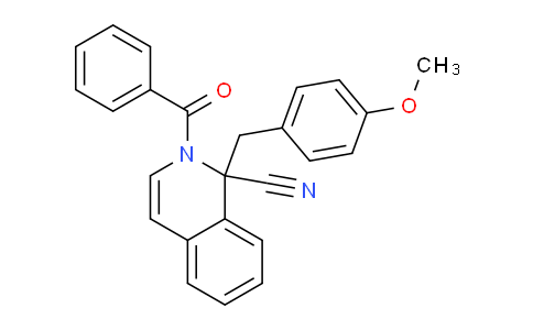 CAS No. 61010-37-5, 2-benzoyl-1-(4-methoxybenzyl)-1,2-dihydroisoquinoline-1-carbonitrile