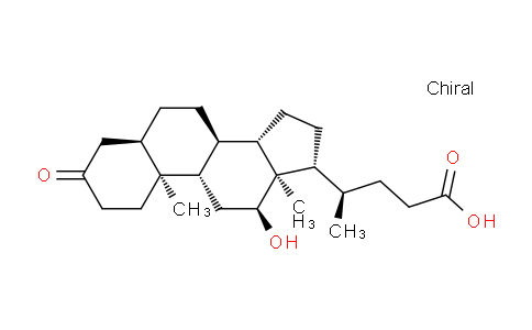CAS No. 4185-01-7, 3-Oxo-12α-hydroxy-5β-cholanoic Acid