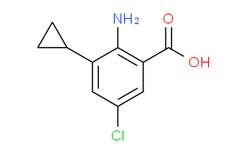 CAS No. 1434631-54-5, 2-amino-5-chloro-3-cyclopropylbenzoic acid