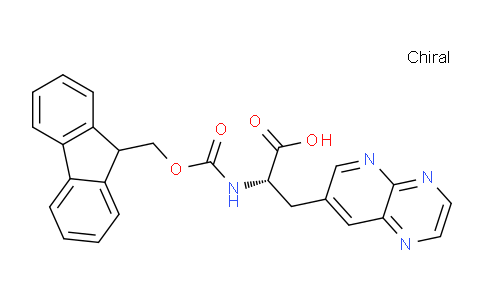 CAS No. 1306728-56-2, (S)-2-((((9H-fluoren-9-yl)methoxy)carbonyl)amino)-3-(pyrido[2,3-b]pyrazin-7-yl)propanoic acid