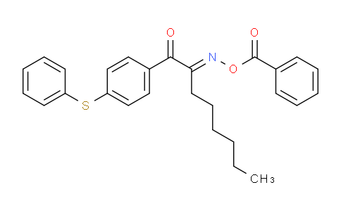 CAS No. 253585-83-0, 1-[4-(Phenylthio)phenyl]-1,2-octanedione 2-(O-benzoyloxime)