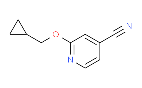 CAS No. 1019568-08-1, 2-(cyclopropylmethoxy)pyridine-4-carbonitrile