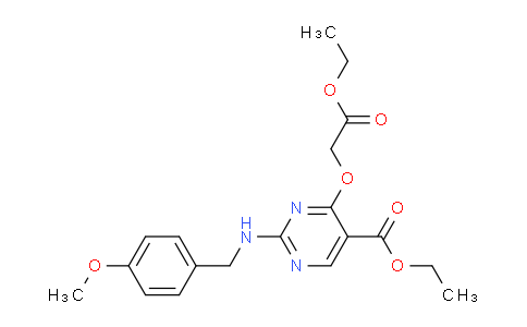 CAS No. 1446685-40-0, ethyl 4-(2-ethoxy-2-oxoethoxy)-2-((4-methoxybenzyl)amino)pyrimidine-5-carboxylate