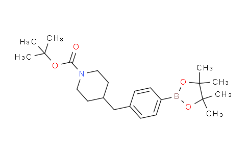 CAS No. 1224449-34-6, Tert-butyl 4-(4-(4,4,5,5-tetramethyl-1,3,2-dioxaborolan-2-yl)benzyl)piperidine-1-carboxylate