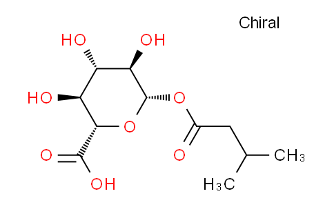 CAS No. 88070-93-3, (2S,3S,4S,5R,6S)-3,4,5-Trihydroxy-6-(3-methylbutanoyloxy)oxane-2-carboxylic acid