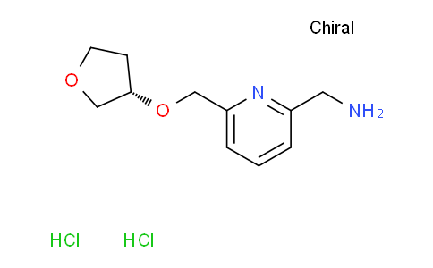 CAS No. 2044796-66-7, (S)-(6-(((tetrahydrofuran-3-yl)oxy)methyl)pyridin-2-yl)methanamine dihydrochloride