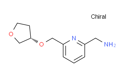 CAS No. 1202402-79-6, (S)-(6-((tetrahydrofuran-3-yloxy)methyl)pyridin-2-yl)methanamine