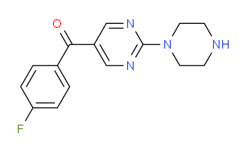 CAS No. 1703794-75-5, (4-fluorophenyl)(2-(piperazin-1-yl)pyrimidin-5-yl)methanone
