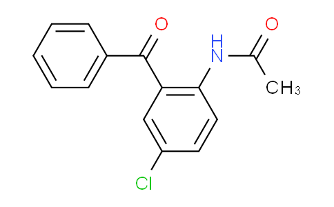 CAS No. 13788-59-5, N-(2-benzoyl-4-chlorophenyl)acetamide