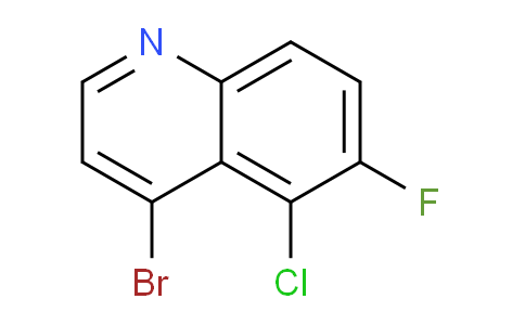 CAS No. 1375302-42-3, 4-Bromo-5-chloro-6-fluoroquinoline