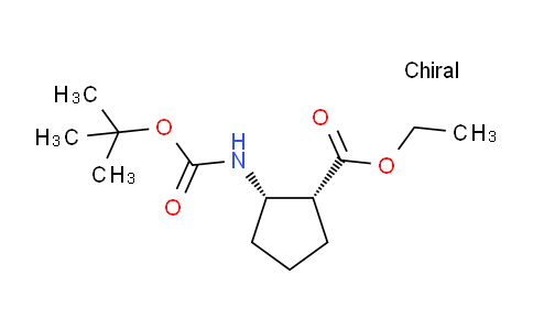 CAS No. 1402568-08-4, cis-Ethyl 2-((tert-butoxycarbonyl)amino)cyclopentanecarboxylate