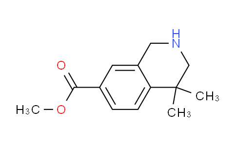 CAS No. 1203684-64-3, Methyl 4,4-dimethyl-1,2,3,4-tetrahydroisoquinoline-7-carboxylate