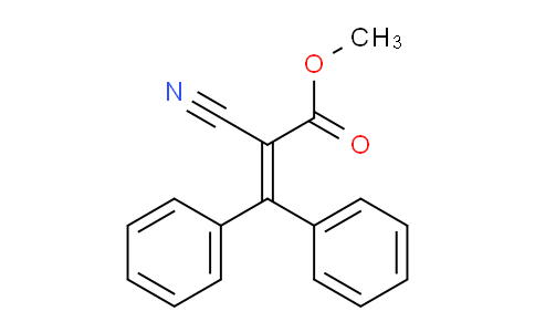 CAS No. 14442-37-6, methyl 2-cyano-3,3-diphenylacrylate