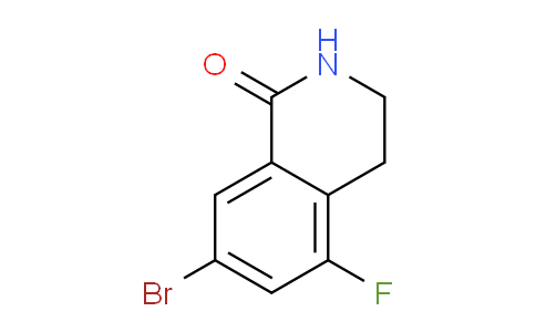 CAS No. 1341674-79-0, 7-Bromo-5-fluoro-3,4-dihydroisoquinolin-1(2H)-one