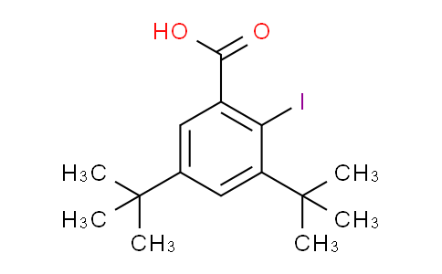 CAS No. 63316-19-8, 3,5-di-tert-butyl-2-iodobenzoic acid