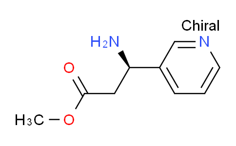 CAS No. 1016670-42-0, Methyl (3R)-3-amino-3-(pyridin-3-yl)propanoate