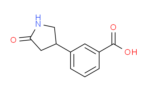 CAS No. 1517604-84-0, 3-(5-oxopyrrolidin-3-yl)benzoic acid