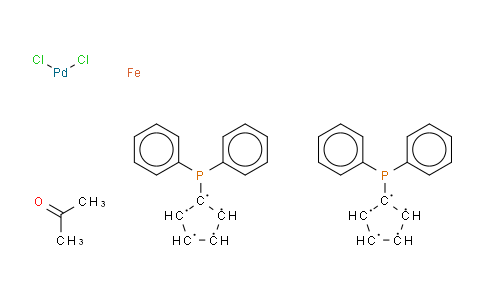 851232-71-8 | Dichloro(1,1-bis(diphenylphosphino)ferrocene)palladium(II) acetone adduct