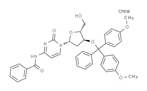 CAS No. 140712-80-7, N-Benzoyl-3'-O-(4,4'-dimethoxytrityl)-2'-deoxycytidine