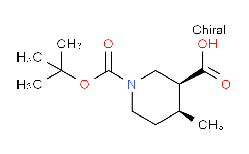 CAS No. 1310731-17-9, Cis-1-(tert-butoxycarbonyl)-4-methylpiperidine-3-carboxylic acid