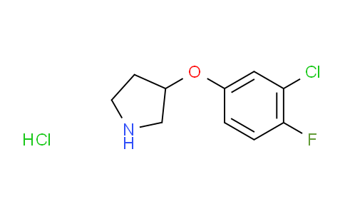 CAS No. 946726-78-9, 3-(3-Chloro-4-fluorophenoxy)pyrrolidine hydrochloride