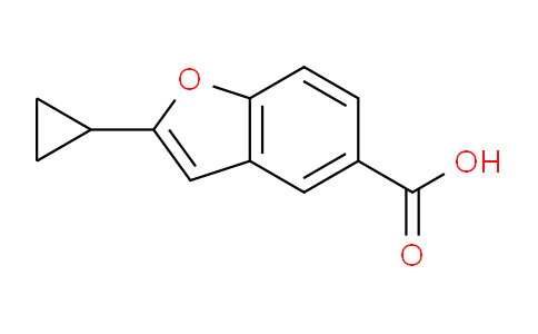 CAS No. 1154060-95-3, 2-Cyclopropylbenzofuran-5-carboxylic acid