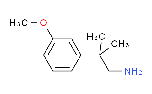 CAS No. 60812-46-6, 2-(3-Methoxyphenyl)-2-methylpropan-1-amine