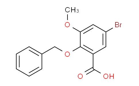 CAS No. 938267-14-2, 2-(Benzyloxy)-5-bromo-3-methoxybenzoic acid