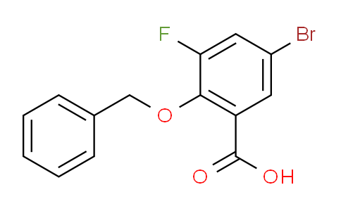 CAS No. 1003298-76-7, 2-(benzyloxy)-5-bromo-3-fluorobenzoic acid
