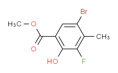 CAS No. 1820814-97-8, Methyl 5-bromo-3-fluoro-2-hydroxy-4-methylbenzoate
