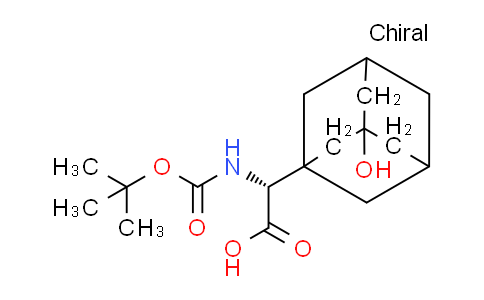 CAS No. 1334321-39-9, (R)-N-Boc-2-(3-hydroxyadamant-1-yl)glycine