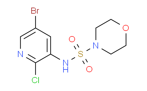 CAS No. 1162680-93-4, N-(5-bromo-2-chloropyridin-3-yl)morpholine-4-sulfonamide