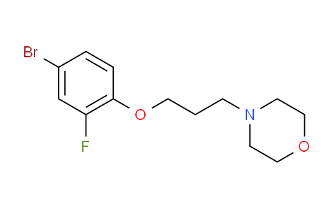 CAS No. 944279-31-6, 4-(3-(4-bromo-2-fluorophenoxy)propyl)morpholine