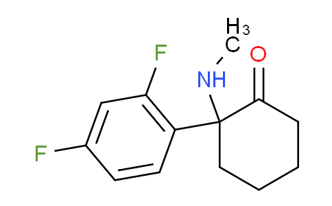 CAS No. 1234554-50-7, 2-(2,4-difluorophenyl)-2-(methylamino)cyclohexan-1-one