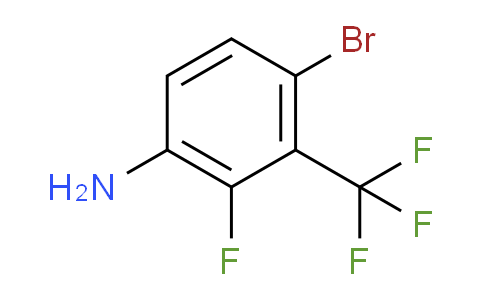 CAS No. 159329-03-0, 4-Bromo-2-fluoro-3-(trifluoromethyl)aniline