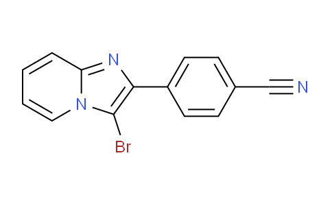 CAS No. 158958-90-8, 4-(3-Bromoimidazo[1,2-a]pyridin-2-yl)benzonitrile