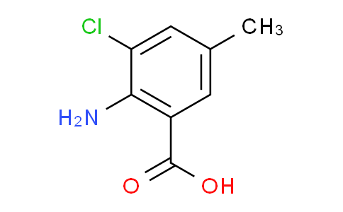 CAS No. 66490-53-7, 2-Amino-3-chloro-5-methylbenzoic acid