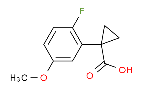 CAS No. 1314790-11-8, 1-(2-fluoro-5-methoxyphenyl)cyclopropane-1-carboxylic acid