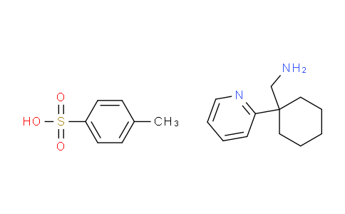CAS No. 1170797-45-1, (1-(Pyridin-2-yl)cyclohexyl)methanamine tosylate salt