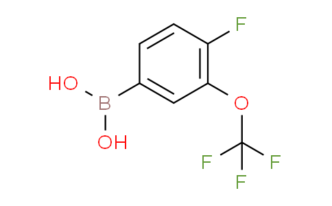CAS No. 881402-21-7, (4-Fluoro-3-(trifluoromethoxy)phenyl)boronic acid